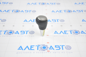 Gear knob Toyota Camry v50 12-14 usa rubber, gray insert, scratches on the lining