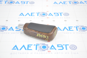 Gear knob Toyota Sequoia 08-10 leather black, wood trim, bumpers on the trim