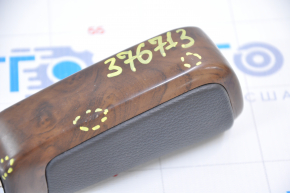 Gear knob Toyota Sequoia 08-10 leather black, wood trim, bumpers on the trim