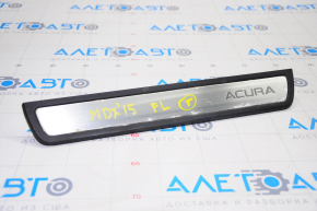 Door sill trim front left outer Acura MDX 14-20 chrome, useful chrome