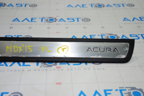 Door sill trim front left outer Acura MDX 14-20 chrome, useful chrome