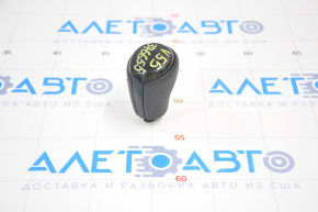 Gear knob Toyota Camry v55 15-17 usa leather black, scratches on leather