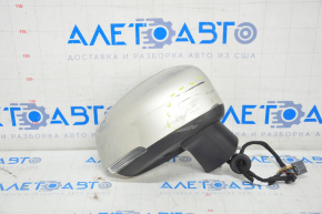 Side mirror right Volvo XC90 16-22 15 pins, turn signal, heated, auto-dimming, BSM, beige, scratches