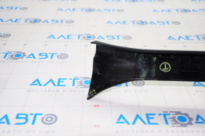 Front left threshold pad Subaru Forester 14-18 SJ black, broken crepe, scratches