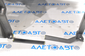 Torpedo front panel without AIRBAG Lincoln MKC 15-19 black, wood grain, scratches under the sensor, scratches, breakage of the glove compartment strip