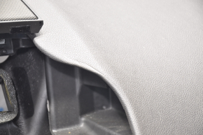 Torpedo front panel without AIRBAG Lincoln MKZ 13-20 black with glove compartment, pressed
