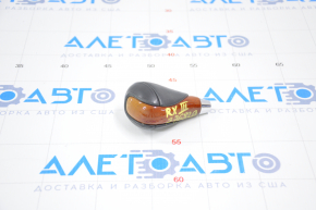 Gear knob Lexus RX350 RX450h 10-15 leather dark wood, worn leather