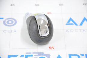 Gear knob Lexus RX350 RX450h 10-15 leather with chrome, worn leather