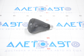 Gear knob Lexus RX350 RX450h 10-15 leather ebony, pokes on wood, scratched and worn leather