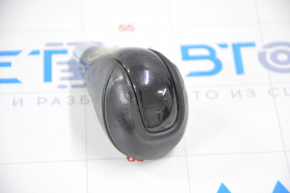 Gear knob Lexus RX350 RX450h 10-15 leather ebony, pokes on wood, scratched and worn leather