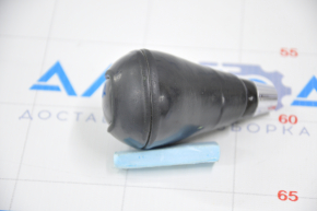 Gear knob Lexus RX350 RX450h 10-15 leather ebony, pokes on wood, scratched and worn leather