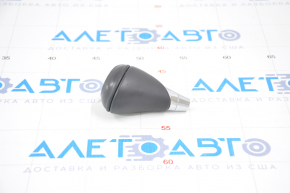 Gear knob Lexus ES300h ES350 13-15 leather black with chrome, worn leather
