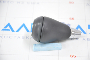 Gear knob Lexus ES300h ES350 13-15 leather black with chrome, worn leather