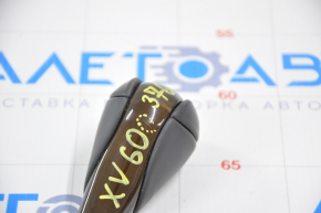 Gear knob Lexus ES300h ES350 13-18 leather black, wood grain, worn leather, scratch on the overlay