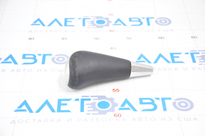 Gear knob Lexus RX300 RX330 RX350 RX400h 04-08 leather black, nickel trim, scratches and nicks on the trim, scuffed and scratches on the leather