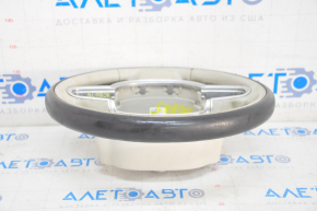 Steering wheel bare Volvo XC90 16-23 leather gray, without heating and petals, worn