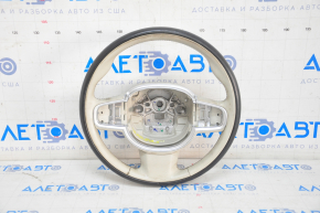 Steering wheel bare Volvo XC90 16-23 leather gray, without heating and petals, worn