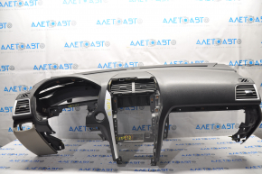 Torpedo front panel without AIRBAG Ford Explorer 11-15 pre-restyling, broken strips, broken fasteners, crack, without left plug