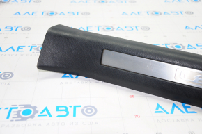 Door sill trim inner front left Lexus RX350 RX450h 16-22 black with chrome, scratches