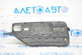 Front bumper grille right Volvo XC90 16-19 with chrome molding for parking sensors, sand