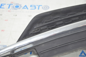 Front bumper grille right Volvo XC90 16-19 with chrome molding for parking sensors, sand