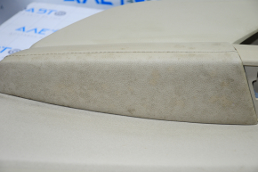 Door trim card rear right Ford Fusion mk5 13-16 beige with beige insert cloth, armrest leather, molding gray structure, for dry cleaning