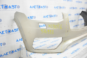 Front bare bumper Volvo XC90 16-19 for headlight washer and park assist, beige, broken, pressed, scratch