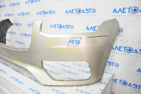Front bare bumper Volvo XC90 16-19 for headlight washer and park assist, beige, broken, pressed, scratch