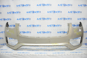 Front bare bumper Volvo XC90 16-19 for headlight washer and park assist, beige, broken, pressed, scratch