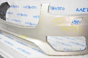 Front bare bumper Volvo XC90 16-19 for headlight washer and park assist, beige, broken, pressed, scratch