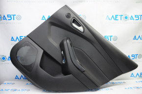 Door trim card rear right Ford Focus mk3 15-18 black with black insert cloth, under tweeter, scratches