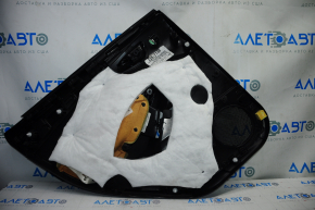 Door trim card rear right Ford Focus mk3 15-18 black with black insert cloth, under tweeter, scratches