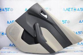 Door trim card rear right Ford Focus mk3 15-18 gray with gray insert plastic, scratches