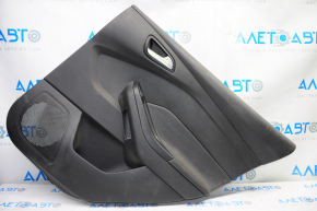 Door trim card rear right Ford Focus mk3 15-18 black with black insert plastic, scratches