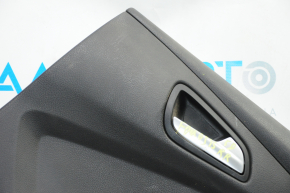 Door trim card rear right Ford Focus mk3 15-18 black with black insert plastic, scratches