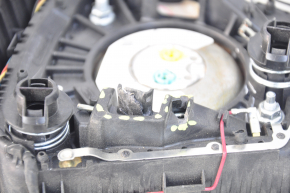 Airbag in steering wheel driver Ford Escape MK3 13-15 black, broken fastener, dented emblem