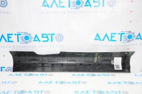 Door sill trim inner front left Nissan Rogue 14-20 black, rubbed, broken fastener