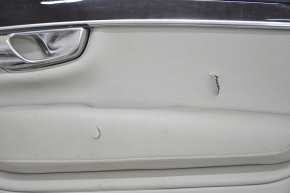 Door trim card front right Volvo XC90 16-20 leather gray, tears