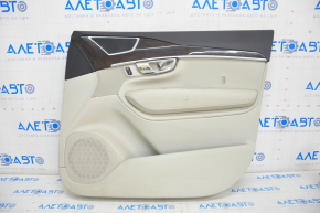 Door trim card front right Volvo XC90 16-20 leather gray, tears
