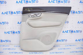 Door trim card rear right Volvo XC90 16-22 leather gray, scratches