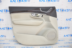 Door trim card front left Volvo XC90 16-20 leather gray, broken crepe