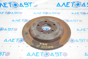 Rear right brake disc Ford Explorer 12-19 type 2, 330mm/10mm