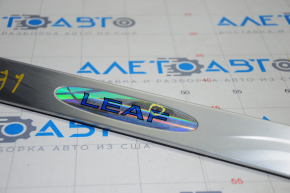 Door sill outer front right Nissan Leaf 11-17 chrome, bump, scratches