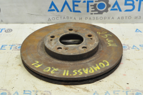 Brake disc front left Jeep Compass 11-16 25.0mm, rusty