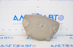 Mercedes W211 Pre-Restaurant driver's side steering wheel airbag, beige, scratched