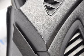 Torpedo front panel without AIRBAG Nissan Altima 13-18 black bent plastic, creases, scratches