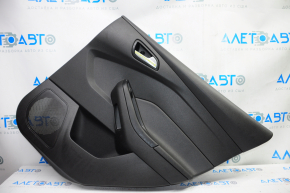 Door trim card rear right Ford Focus mk3 11-13 black with black insert plastic, scratches