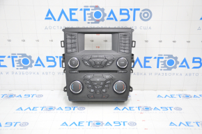 Ford Fusion mk5 13-20 SYNC 1 radio control panel with heating, for dual-zone climate control