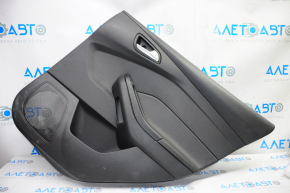 Door trim card rear right Ford Focus mk3 11-13 black with black insert plastic, scratches