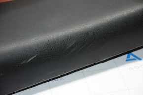 Door trim card rear left Fiat 500L 14- black with brown insert leather, peeled leather, scratches
